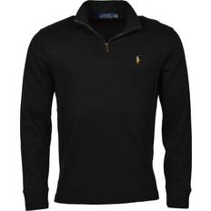 Polo Ralph Lauren Fleece Sweaters & Pile Sweaters - Men Polo Ralph Lauren Estate Rib Quarter Zip Pullover - Black