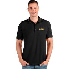 Green Bay Packers Antigua Esteem Polo - Heathered Black/Silver