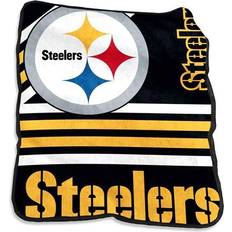 Pittsburgh Steelers Sports Fan Products Logo Brands Pittsburgh Steelers Raschel Throw Blanket