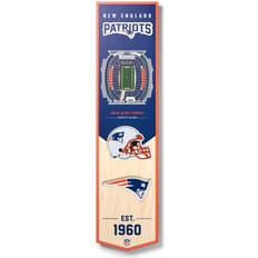 YouTheFan New England Patriots 8'' x 32'' 3D StadiumView Banner