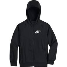 Atmungsaktiv Oberbekleidung Nike Boy's Sportswear Windrunner - Black/White (850443-011)