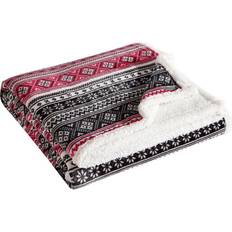 Eddie Bauer Classic Fair Isle Blankets Red (228.6x152.4)