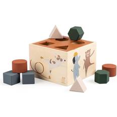 Sebra Wooden Shape Sorter Toes/Builders Multi wooden