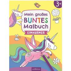 Aufkleber Mein großes buntes Malbuch Einhörner