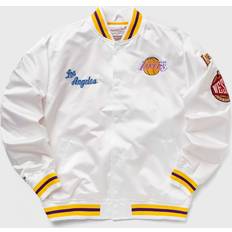 Mitchell & Ness and NBA LOS ANGELES LAKERS HOMETOWN LIGHTWEIGHT SATIN JACKET, Weiß