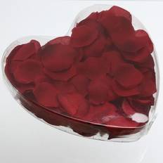 Rosenblätter Geschenkbox in Herzform Kunstblätter schwimmend