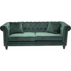 Venture Design Velvet Green Sofa 217cm 3-seter