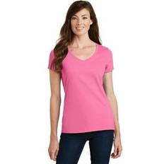 Port & Company Fan Favorite V-Neck Tee LPC450V Pink