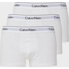 Weiß Unterhosen Calvin Klein Underwear Trunk 3PK Briefs White