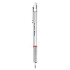 Rotring Rapid Pro Mechanical Matte Black or Metallic Silver HB Pencil or Pen Silver Mechanical Pencil, 0.7 mm