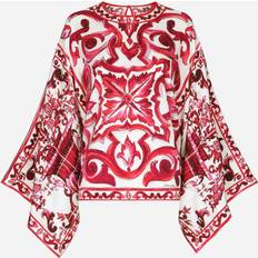 Dolce & Gabbana Printed charmeuse blouse multicoloured