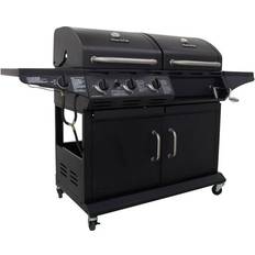 Charcoal & outlet gas combo grill