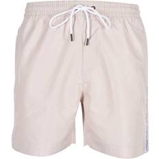 Calvin Klein Medium Drawstring Swim Shorts - Stony Beige