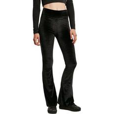 Samt Hosen & Shorts Urban Classics High Waist Velvet Boot Cut Leggings