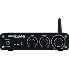 Amplifiers & Receivers Rockville BLUAMP 21 BLACK 2.1 Channel Bluetooth Home Audio Amplifier Receiver