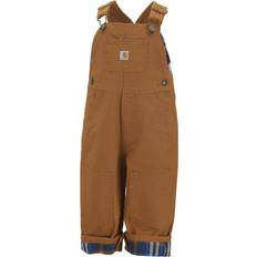 Carhartt Boys' Infant Flannel-Lined Canvas Bib Overalls