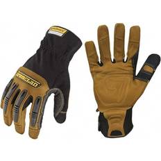 Motorcycle Gloves Ranchworx Leather Gloves, Black/Tan