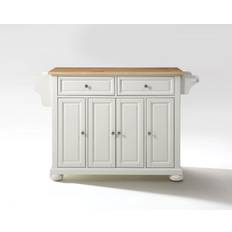 Cabinets Crosley Alexandria Natural Top Island Storage Cabinet