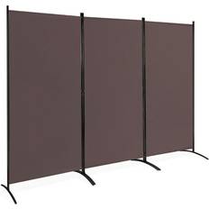 Room Dividers Costway 3-Panel Folding Privacy Partition Screen Room Divider