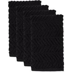 Kitchen Towels Design Imports DII Chevron Luxury Kitchen Towel Black