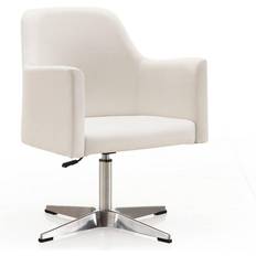 White leather lounge chair Manhattan Comfort Pelo Polished Lounge Chair
