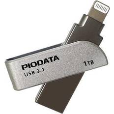 Piodata Ixflash mfi 1 tb iphone ipad flash drive photo stick storage lightning usb-a