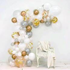 Balloon Arches BIGTREE Assorted Ballon Party Kit in White/Yellow Wayfair White/Yellow