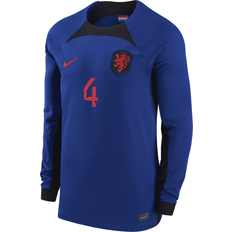 Nike Men's Netherlands National Team 2022/23 Stadium Away Virgil Van Dijk Dri-FIT Long-Sleeve Soccer Jersey