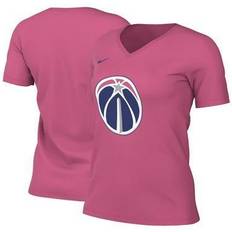 Sports Fan Apparel Nike Women's 2022-23 City Edition Washington Wizards Pink V-Neck T-Shirt