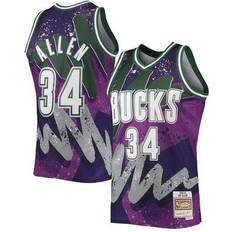 Mitchell & Ness Slap Sticker Ray Allen Milwaukee Bucks Swingman Jersey / x Large