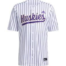 Men's adidas White Washington Huskies Button-Up Baseball Jersey