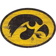 Fan Creations Iowa Distressed Logo Cutout Sign