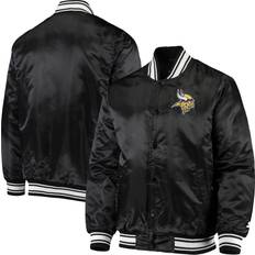 New Orleans Saints Starter Enforcer Satin Varsity Full-Snap Jacket -  Black/Gold