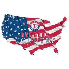 Fan Creations Texas Rangers USA Shape Cutout