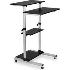 Desktop Organizers & Storage Mount-It! Adjustable Rolling Stand-Up Desk Computer