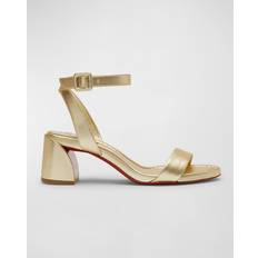 Christian Louboutin Silver - Women Shoes Christian Louboutin Miss Sabina metallic sandals silver