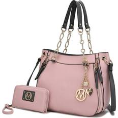 MKF Collection Lina Shoulder Bag with Wallet - Pink
