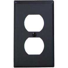 Wall Switches Leviton 80703-E 1-Gang Duplex Device Receptacle Wallplate, Standard Size, The