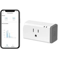 HBN Smart Plug Mini 15A, WiFi Smart Outlet Works with Alexa, Google Home  Assistant, Remote Control with Timer Function, No Hub Required, ETL