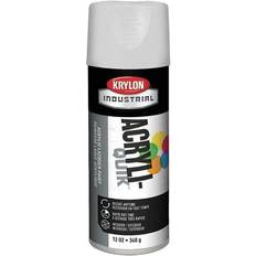 Paint KrylonÂ Interior/Exterior Industrial Paint, Glossy White, Aerosol, 12 oz