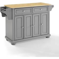 Cabinets Crosley FURNITURE Alexandria Island Storage Cabinet