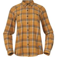 Bergans Skjorter Bergans Tovdal W Shirt - Golden Field/Green Mud Check