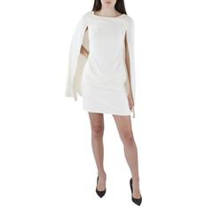 Polyester - Women Dresses Ralph Lauren Cape Georgette Cocktail Dress - Mascarpone Cream