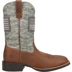 45 ⅓ - Herren Reitschuhe Ariat Sport Patriot Cowboy Boots - Distressed Brown