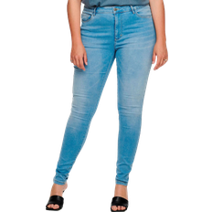 Blau - Damen - W44 Jeans Only Curvy Caraugusta Hw Skinny Fit Jeans - Blue/Light Blue Denim