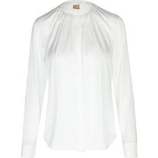 Hugo Boss Damen Oberteile Hugo Boss Seidenbluse BANORAH weiss