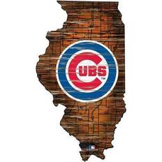 Fan Creations Chicago Cubs 12'' Road Map State Cutout Sign