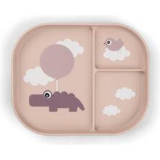 Done By Deer Foodie Compartment Plate Happy Clouds