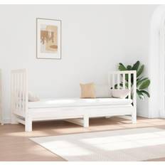 vidaXL Solid Wood Pine Pull-out Day Bed Sofa