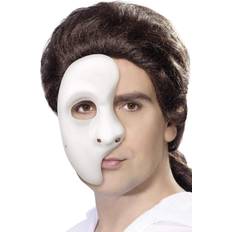 Hvit Ansiktsmasker Smiffys phantom mask, white